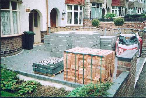 The building materials.